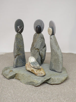 Steinfiguren - Die heiligen Drei Könige - Weihnachtsfiguren